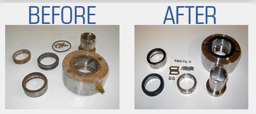 Mechanical Seals Before and After Repair